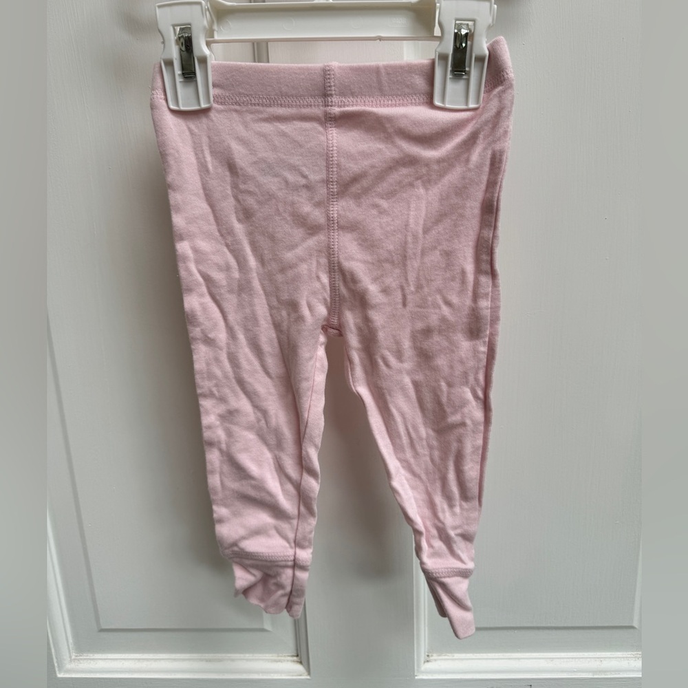 NWOT Gerber 6-9M Girls Light Pink Lightweight Stretch Pants Leggings